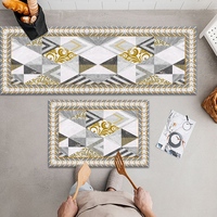 Tapis de cuisine en velours cristal, vente directe d'usine, confortable, sûr, lavable, absorbant, ensemble de tapis de cuisine