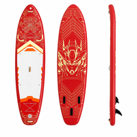 Planche de paddle gonflable tout-en-un en PVC Drop Stitch, stable, 3 ailerons, ultra-large pour eaux offshore, avec pagaie à double lame et siège