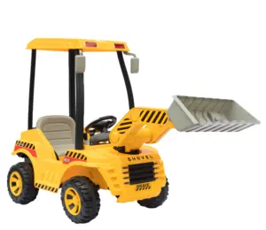 Çocuklar mühendislik oyuncak araba buldozer yükleyici kazıcı traktör üzerinde binmek elektrikli araba aküsü çocuk oyuncağı araba binmek