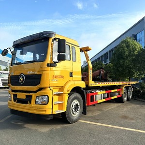 SHACMAN 6x4 <b>Flatbed</b> <b>Truck</b> 18 Tons Heavy Towing Wrecker <b>Truck</b> 1 Tow 2 Trailer for Sale - Product Image 1