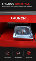 Nettoyeur et testeur d'injecteurs de carburant à ultrasons LAUNCH IMT-601A avec tiroirs – Machine de nettoyage et de test d'injecteurs pour réparation automobile