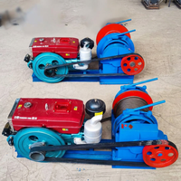 Treuil diesel pour moteur, treuil de tirage de câble diesel, treuil de grue de construction diesel