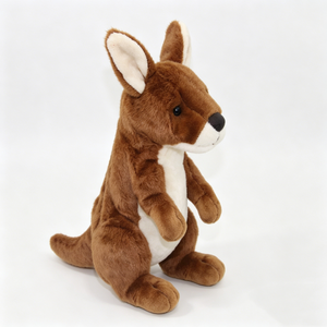 Peluche de Ciervo Marrón Sentado Realista Personalizado, Juguete de Peluche Suave de Ciervo con Bolsa Abdominal, Recuerdo de Vida Silvestre, Confortable de Tela Súper Suave - Product Image 6