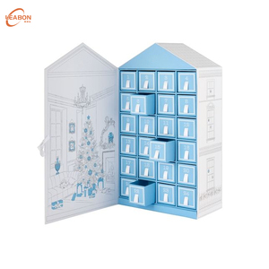 <span class=keywords><strong>Calendrier</strong></span> <span class=keywords><strong>de</strong></span> <span class=keywords><strong>l</strong></span>'<span class=keywords><strong>Avent</strong></span> personnalisé réutilisable en forme <span class=keywords><strong>de</strong></span> <span class=keywords><strong>livre</strong></span> avec fermeture magnétique, boîte rigide en papier pour emballage cosmétique et maquillage, impression UV - Product Image 1