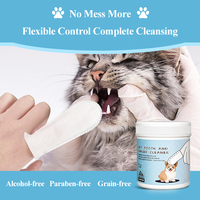 Lingettes jetables personnalisées pour animaux de compagnie – Nettoyage des oreilles, de la bouche et des dents des chats et chiens – Lingettes non tissées pour un nettoyage dentaire en profondeur