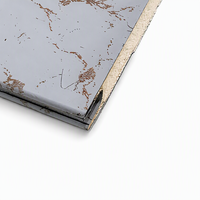 Panneaux sandwich en polyuréthane extérieurs aux couleurs vives et accrocheuses pour façade de magasin, bardage de kiosque à café mobile, stand alimentaire en métal
