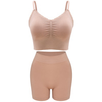 Ensemble bikini soutien-gorge push-up sans couture grande taille pour femmes d'été transfrontalier couleur unie mince nylon imprimé gros sous-vêtements