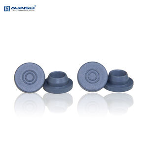 ALWSCI 20mm ढाला ग्रे butyI इंजेक्शन डाट सेप्टा w 20mm खुले शीर्ष समेटना टोपी जीसी क्रोमैटोग्राफी शीशियों उपयोग 20-SP4002 - Product Image 2