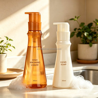 Bouteille en plastique de 350 ml et 500 ml au design spécial pour l'emballage de lessive et d'assouplissant textile, service personnalisé disponible