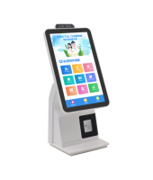 Terminal de point de vente de bureau multifonctionnel avec lecteur de codes QR et codes-barres, commande de repas, reconnaissance de carte d'identité et de visage, pour une utilisation au sol efficace