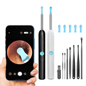2026 Home Use Portable <b>Wifi</b> Otoscope <b>Camera</b> Visual Ear Cleaner AI <b>Smart</b> Electric Ear Wax Remover Tool With 6pcs Ear Spoon Heads - Product Image 6