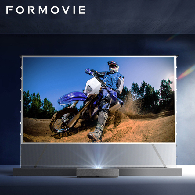 2024 Newly Launched Wupro X Formovie 120 Inch Floor Rising Screen CBSP ALR Home Theater Enhanced Gain 4K UHD Projection Screens