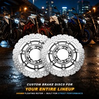 Part & Aksesoris Motor Baru Custom Rotor Cakram Rem Depan Floating 300mm untuk KYMCO KRIDER 400 ABS