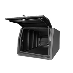Black <b>Waterproof</b> Portable Outdoor 1000L Dustproof Lightweight Lockable Coated Aluminium Gullwing Ute <b>Canopy</b> 7-9 Compartments - Product Image 3