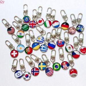 QQ Wholesale Custom Country Flag Keychains Accessories Pendants All Countries for Keychain <b>Wristlets</b> Metal - Product Image 5