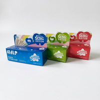 Boîte en carton personnalisée, imprimée en couleur, écologique, de qualité alimentaire, en forme de dent, avec lamination mate et gaufrage