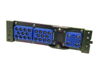 Connecteur circulaire D38999/20FJ4PN, connecteur d'alimentation 4 broches, courant nominal 13A, taille de la coque D38999, connecteurs D38999
