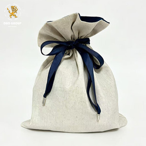 Sac cadeau personnalisé écologique à cordon <span class=keywords><strong>de</strong></span> serrage géométrique, emballage cadeau <span class=keywords><strong>de</strong></span> Noël, plusieurs tailles, sac cadeau pour vin - Product Image 1