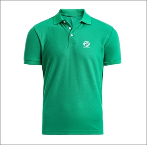 เสื้อโปโลแขนสั้นสีแดงสำหรับผู้ชาย ผ้าฝ้าย ปักโลโก้ ใส่สบายๆ - Product Image 3