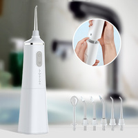 Hydropulseur Irrigateur Oral Dentaire Professionnel Sans Fil 240ML/300ML Réservoir D'eau Portable 5 Modes De Fonction et 6 Jet Ti