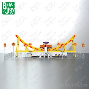 Atracción Móvil de Atracciones de Feria OVNI Volador para Exteriores BJ-PR24, Diseño de Remolque, Color Personalizado, para Eventos de Circo y Festivales - Product Image 3
