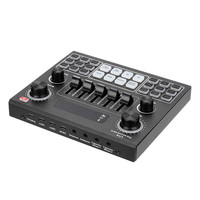 V9 Audio Soundkarten set USB Externer Sound adapter Headset Mikrofon Streamer Live Broadcast Zubehör für PC Telefon Computer