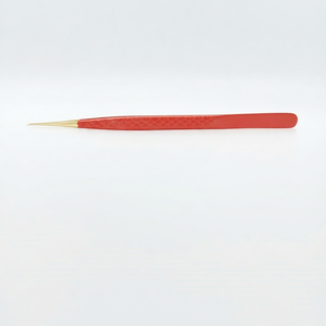 Pince à épiler professionnelle en acier inoxydable testée à la main, avec poignée diamantée, angle de 90 degrés, design multifonctionnel, vente en gros - Product Image 1