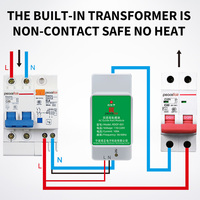 Peacefair IOT Smart Life App Télécommande AC Din Rail Puissance Énergie KWH Compteur Monophasé WIFI Charge Électricité Wattmètre