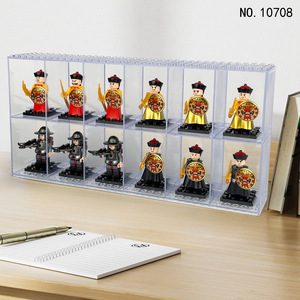 BLOCKMOC 10708 12pcs Mini Figure Clear <b>Plastic</b> <b>Display</b> <b>Box</b> Building Block Toy Cases for Ages 6+ Kid Intelligence Development - Product Image 5