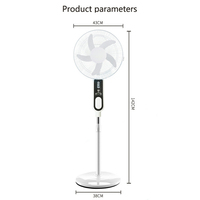 Ventilateur solaire modèle 2026, équipé de panneaux solaires et de diodes de charge USB