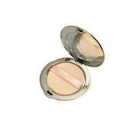 Étui vide portable en plastique ABS doré de 59 mm pour poudre libre, fard à joues, illuminateur, contouring – Boîtier cosmétique DIY