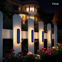 Lumière solaire de jardin étanche IP68 avec batterie rechargeable LED PC pour la décoration extérieure de cour de patio et de clôture de jardin