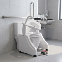 Lève-siège de toilette électrique au design ergonomique pour patients en convalescence – Aide à la mobilité fiable pour la salle de bain à usage domestique