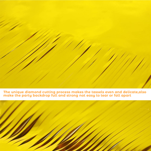 ม่านฟอยล์ประดับประตูแต่งพู่ขนาด1ม. * 2ม. ม่านผ้าไหมกันฝนสีสันสดใสสำหรับงานปาร์ตี้วันหยุด - Product Image 5