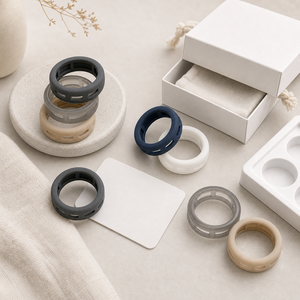 Coque de protection en silicone Oura Ring 5/4 Galaxy Ring RingConn Ultrahuman avec trous d'aération, respirante et anti-transpiration pour bague connectée - Product Image 5