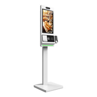 Machine de commande automatique tactile 21,5 pouces avec SDK, QR/NFC, surveillance à distance et paiement multi-mode pour restaurants de restauration rapide KFC