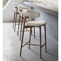 Tabouret de bar carré sans accoudoirs à pieds hauts, bon prix, empilable, robuste, pour restaurant intérieur
