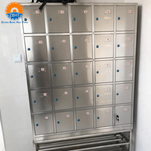 Armoire <span class=keywords><strong>de</strong></span> rangement industrielle en acier inoxydable 304 sur mesure pour vestiaire du personnel d'usine et d'<span class=keywords><strong>abattoir</strong></span> - Product Image 3