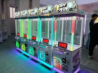 Máquina de Juego Arcade 7Seconds Coin Operated Stop Time con Garantía de 1 Año, en Inglés, con Premios de Juguetes de Metal y Peluche