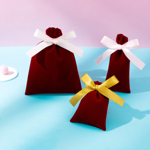 Vikende Velvet Jewelry Bags Rectangle Drawstring Gift Packaging With Logo Custom Printing Wholesale - Product Image 2