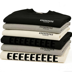 T-shirt da <span class=keywords><strong>uomo</strong></span> Fear con stampa 3D, a maniche corte, estiva, per coppie, di marca trendy, con motivo a lettere americane. - Product Image 6