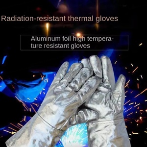 Gants de travail en aluminium, résistants à la chaleur extrême, texture lisse, 14 pouces, durables, personnalisables, vente en gros directe d'usine - Product Image 6