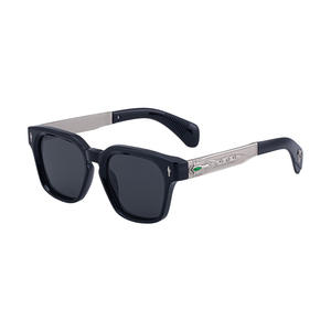 Lunettes de soleil polarisées carrées pour hommes ZS-98394P, UV400, monture en plastique et métal, verres TAC, emballage en boîte noire - Product Image 4