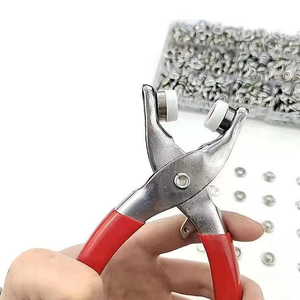 100 pièces de boutons-pression durables à griffes de 9,5 mm en acier inoxydable et alliage de zinc, kit DIY avec outil de rivetage manuel - Product Image 2