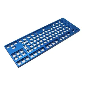 Carcasas de teclado de aluminio de alta precisión, CNC, fresadora, colorido