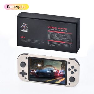 เครื่องเล่นเกมพกพา M17 พร้อมเกมกว่า 19000 เกม หน่วยความจำ 64GB หน้าจอ HD ขนาด 4.3 นิ้ว รองรับ Wi-Fi ระบบปฏิบัติการ Linux เครื่องเล่นเกมย้อนยุคคลาสสิก - Product Image 3