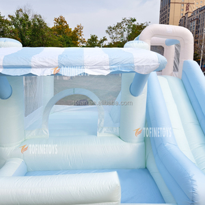 OEM SMOL Combo Castello Gonfiabile a Tema Negozio con Scivolo Asciutto e Bagnato, Castello Gonfiabile con Scivolo d'Acqua per il Divertimento dei Bambini in Giardino - Product Image 6