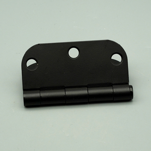 Factory-Direct 3 Inch <strong>Black</strong> Chrome-plated Rounded Corner <strong>Hinges</strong>, Heavy-Duty Door Hardware for Home &amp; Commercial Use - Product Image 3
