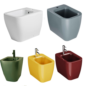 Bidet mural public pour toilettes féminines, couleur noir mat, forme carrée, pour toilettes de métro et de ville, <span class=keywords><strong>WC</strong></span> Chine - Product Image 2