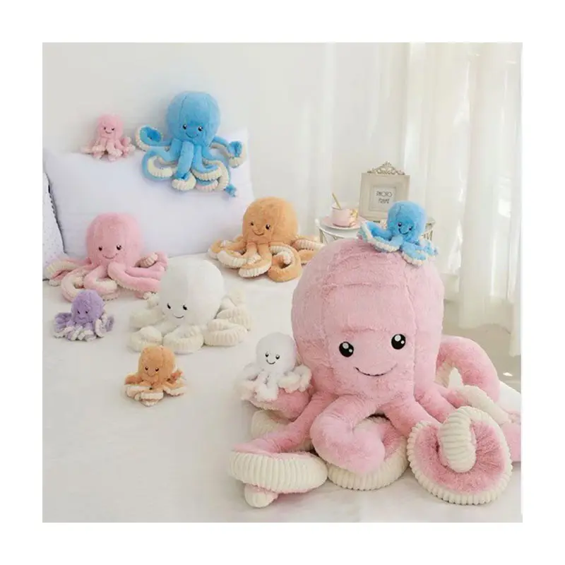 Cartone animato polpo peluche simulazione bambola di polpo peluche peluche peluche